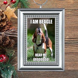 Beagle Puppy Dog‎ Funny Christmas Tree Ornament